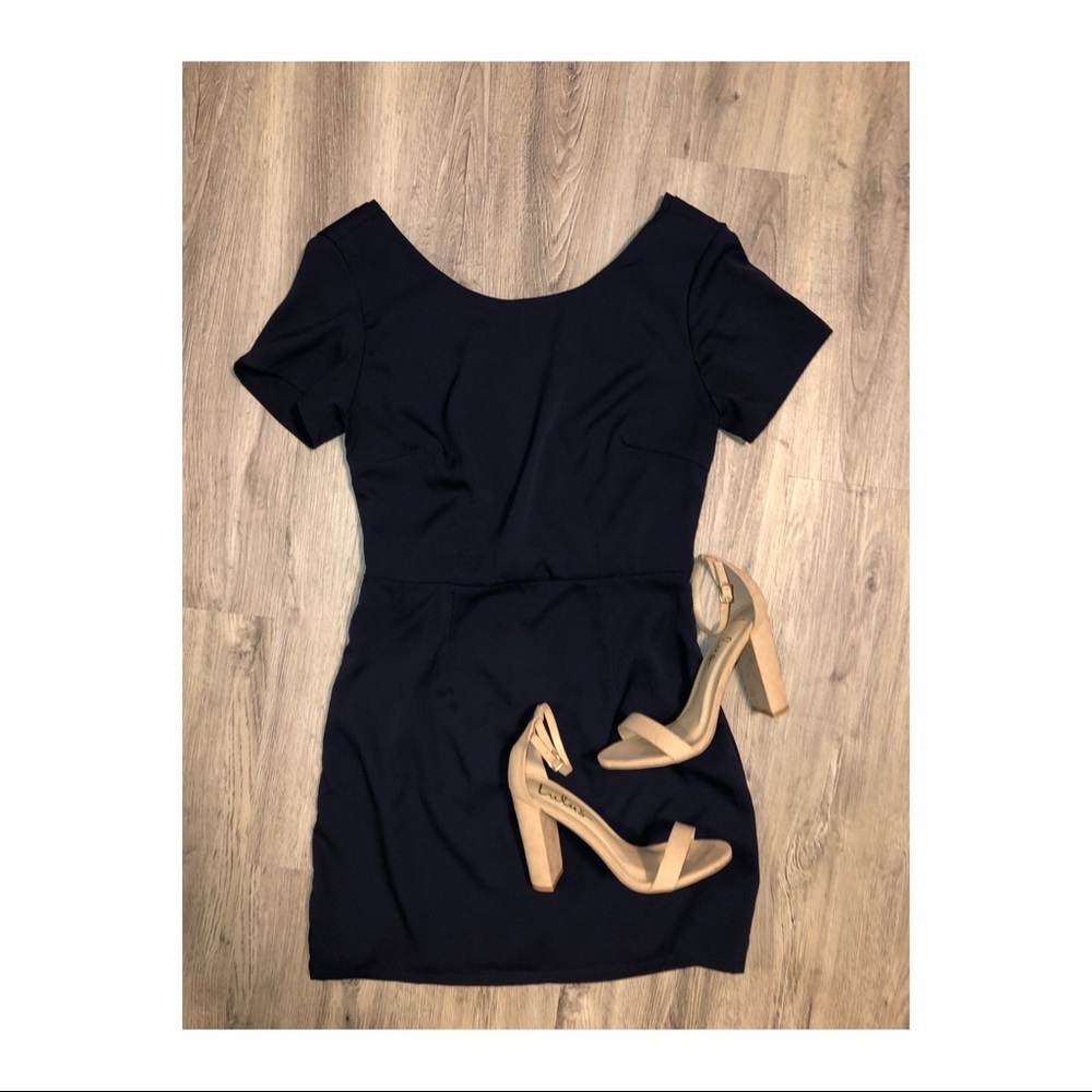 Tobi- Low V back dress